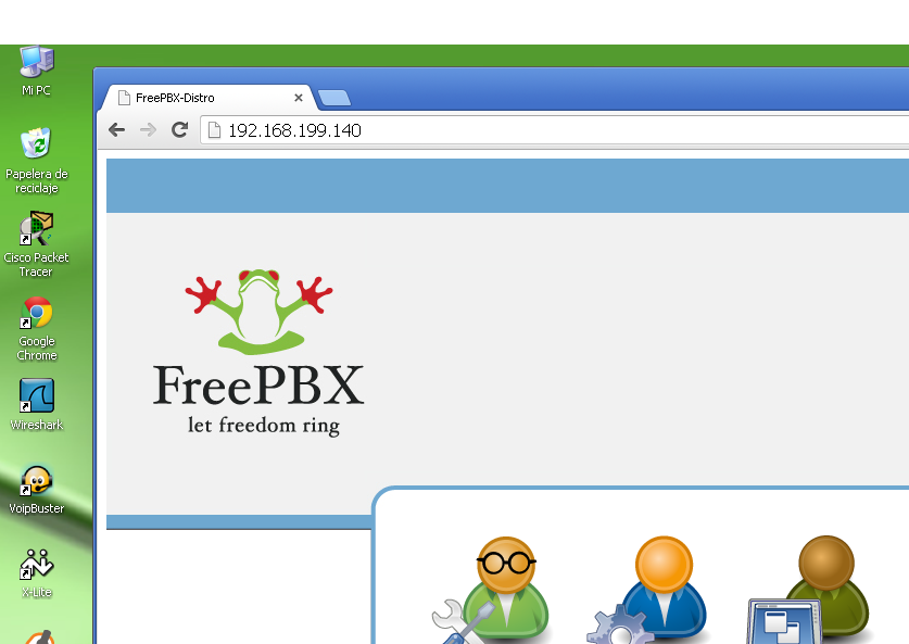freepbx sin red
